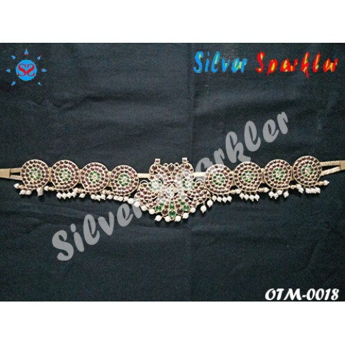 White stone hip deals chain